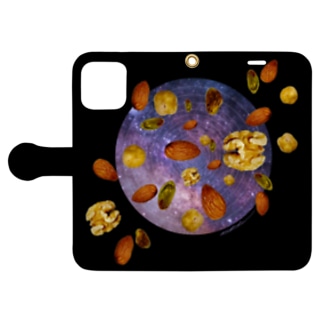 Cosmic Mixed Nuts(ブラック) Book-Style Smartphone Case