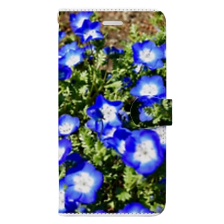 幸せの青い花 Book-Style Smartphone Case