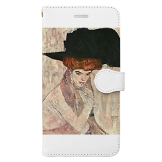 グスタフ・クリムト / 1910 / The Black Feather Hat / Gustav Klimt Book-Style Smartphone Case