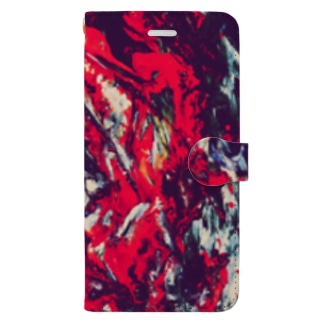 paint_01_landscape(red) Book-Style Smartphone Case