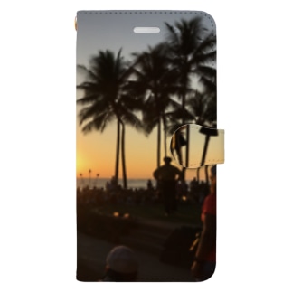 オアフの夕陽 Book-Style Smartphone Case