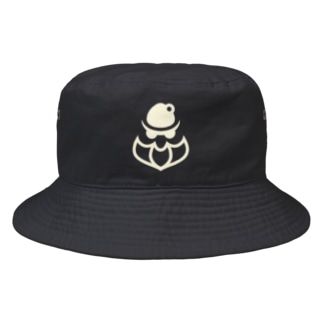 サンタ×マフィアロゴ【白】 Bucket Hat