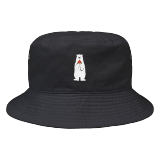 シロクマさん、あまりの暑さにスイカを食べる。 Bucket Hat