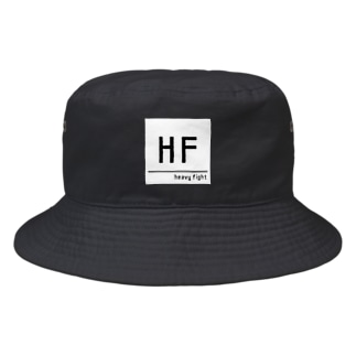 HF スクエアロゴ　ホワイト Bucket Hat