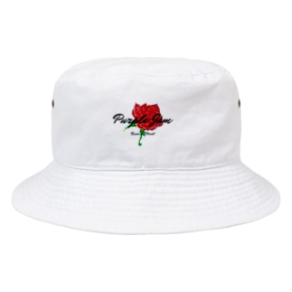 Rose Bucket Bk×Wt Bucket Hat