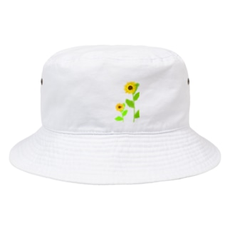 風に揺れる向日葵 Bucket Hat