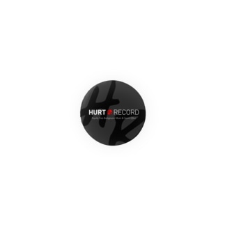 著作権フリーBGM配布サイト HURT RECORD ロゴ・カジュアルK Tin Badge