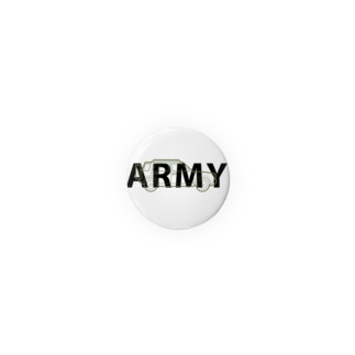 U.S.ARMYなラシーン（オリーブ） Tin Badge