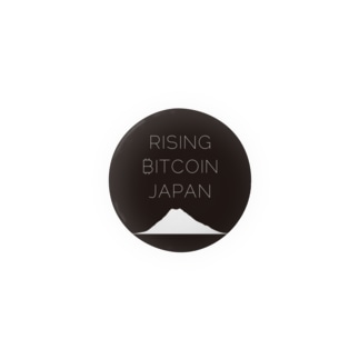 Rising Bitcoin Japan公式グッツ Tin Badge