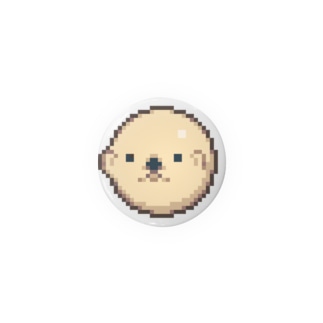 丸いラッコのドット絵 Badges By えざきしい Ezaki C Suzuri