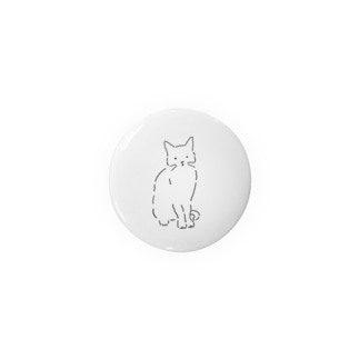 ねこ 猫 ネコ イラスト シンプル 線画 かわいい Tin Badge Gifts Suzuri