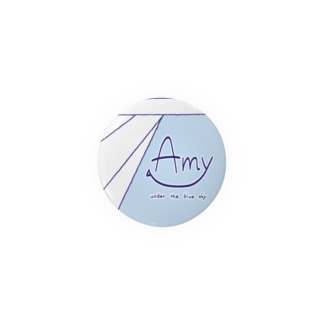 Amy under the blue sky Tin Badge