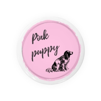 Pink puppy シリーズ Tin Badge