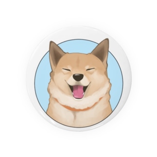 満面の笑みな犬 Tin Badge