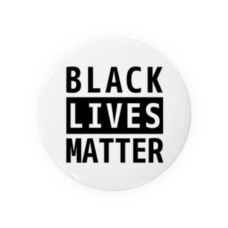 BLACK LIVES MATTER（ブラック・ライブス・マター）ブロック黒 Tin Badge