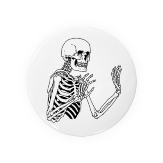骨のスタンプ Tin Badge