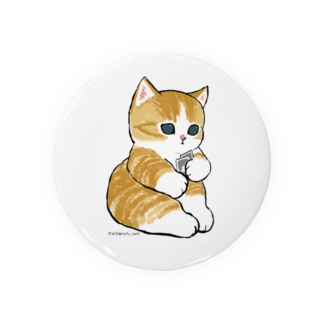長考する猫 Tin Badge