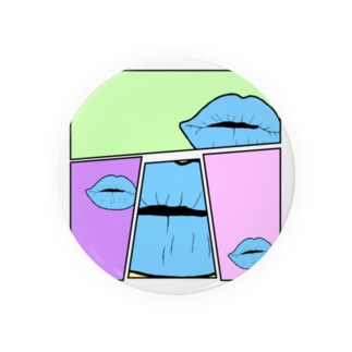 Delicate Lips Tin Badge
