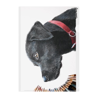 黒い犬 ラブラドール Clear File Folder