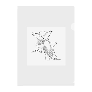 ミナミコアリクイの威嚇合戦 クリアファイル sample image
