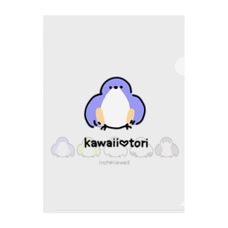 kawaii♥tori(ルリビタキ) Clear File Folder