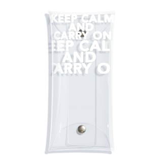 KEEP CALM AND CARRY ON_3 Clear Multipurpose Case