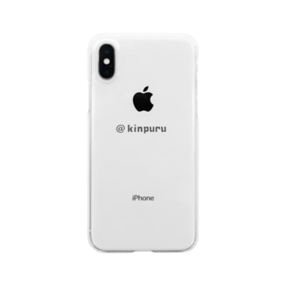 【KPBK04】@kinpuru（ブラック） Clear Smartphone Case