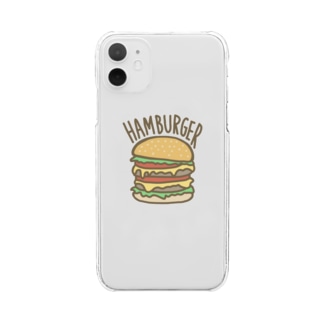でっかいハンバーガー Clear Smartphone Case
