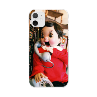 おしゃスタふくちゃんテレフォンスマホケース クリアスマホケース