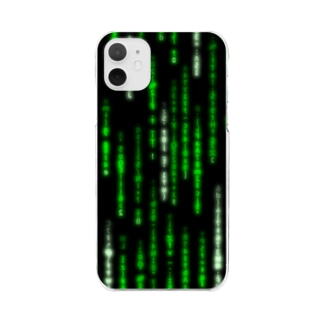 Digital Rain phone case Green ver.1.1.0 Clear Smartphone Case