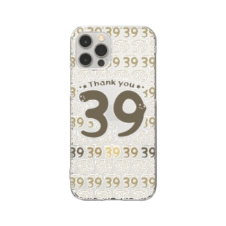 39*Thank you bg Clear Smartphone Case