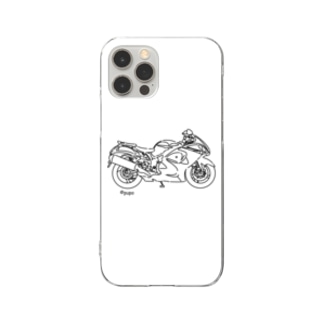 メガスポーツバイク 白 Clear Smartphone Case