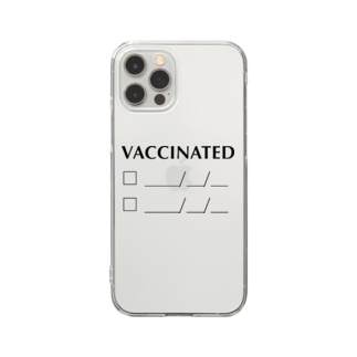 ワクチン接種確認 Vaccinated check Clear Smartphone Case