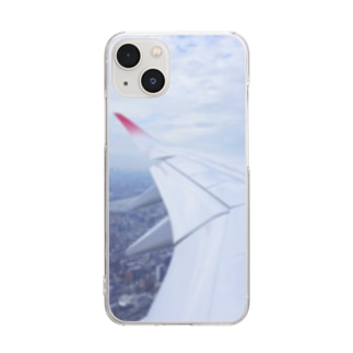 飛行機の翼2 Clear Smartphone Case
