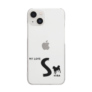 MY LOVE SHIBA（柴犬） Clear Smartphone Case