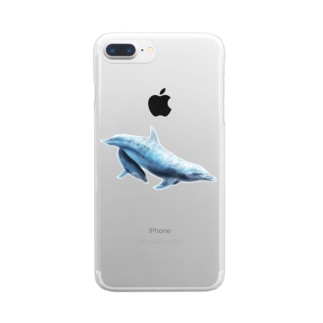 イルカ の親子 Clear Smartphone Case