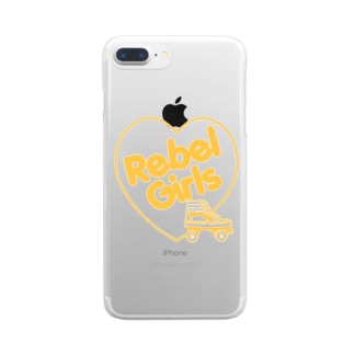 REBEL ROLLER GIRLS黄色 Clear Smartphone Case