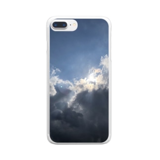 夏空や厚い雲ばかりでござるよ Clear Smartphone Case