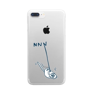 地域猫　応援デザイン　NNN限定⭐︎しばたみなみ Clear Smartphone Case