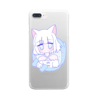 白猫ちゃん🐈 Clear Smartphone Case