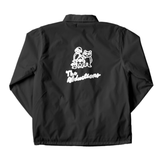 theabductionsモノクロブラック Coach Jacket