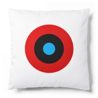 サークルa・赤・黒・水色 Cushion