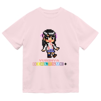 ドットDIALOGUE＋ ゆりにゃ推しドライTシャツ(ライトピンク) Dry T-Shirt