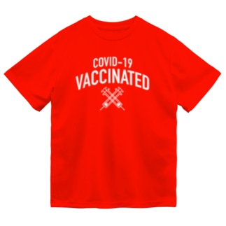 ワクチン接種済💉（白） Dry T-Shirt