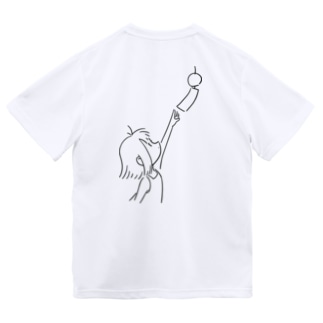 風鈴と女の子_背面 Dry T-Shirt