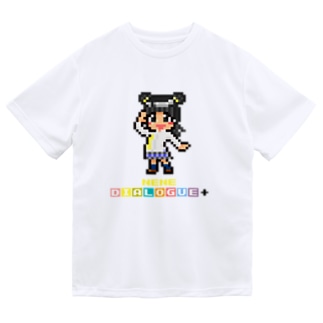ドットDIALOGUE＋ ねーね推しドライTシャツ(白) Dry T-Shirt
