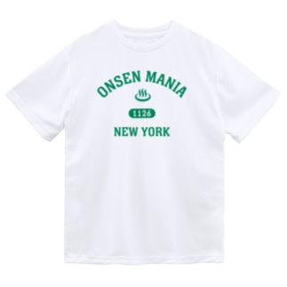 ONSEN MANIA (グリーン) Dry T-Shirt