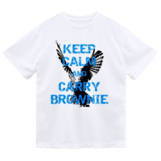 KEEP CALM AND CARRY BROWNIE Dry T-Shirt
