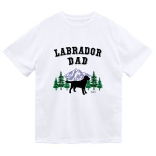 Labrador Dad ブラックラブラドール Dry T-Shirt