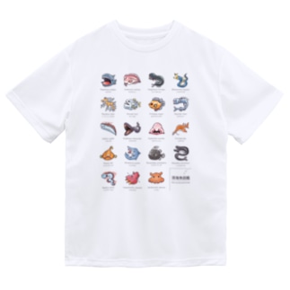 深海魚図鑑　カラーver Dry T-Shirt